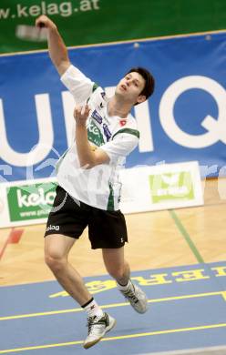 Badminton Bundesliga. ASKOE Kelag Kaernten gegen Dornbirn. Stiliyan Makarski, (Kaernten). Klagenfurt, am 12.10.2008.
Foto: Kuess

---
pressefotos, pressefotografie, kuess, qs, qspictures, sport, bild, bilder, bilddatenbank