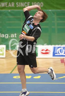 Badminton Bundesliga. ASKOE Kelag Kaernten gegen Dornbirn. Armin Kreulitsch (Kaernten). Klagenfurt, am 12.10.2008.
Foto: Kuess

---
pressefotos, pressefotografie, kuess, qs, qspictures, sport, bild, bilder, bilddatenbank