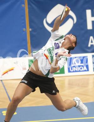 Badminton Bundesliga. ASKOE Kelag Kaernten gegen Dornbirn. Gabi Banova (Kaernten). Klagenfurt, am 12.10.2008.
Foto: Kuess

---
pressefotos, pressefotografie, kuess, qs, qspictures, sport, bild, bilder, bilddatenbank