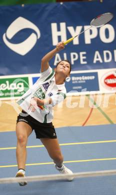 Badminton Bundesliga. ASKOE Kelag Kaernten gegen Dornbirn. Gabi Banova (Kaernten). Klagenfurt, am 12.10.2008.
Foto: Kuess

---
pressefotos, pressefotografie, kuess, qs, qspictures, sport, bild, bilder, bilddatenbank