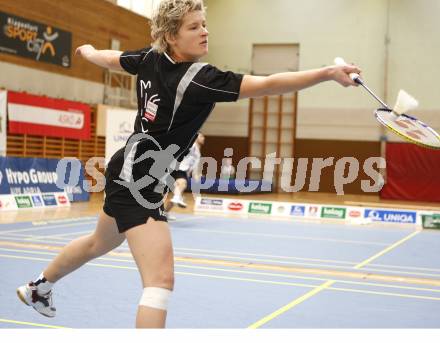 Badminton Bundesliga. ASKOE Kelag Kaernten gegen Dornbirn. Maja Kersnik (Kaernten). Klagenfurt, am 12.10.2008.
Foto: Kuess

---
pressefotos, pressefotografie, kuess, qs, qspictures, sport, bild, bilder, bilddatenbank