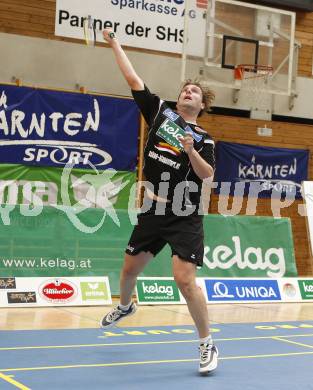 Badminton Bundesliga. ASKOE Kelag Kaernten gegen Dornbirn. Armin Kreulitsch (Kaernten). Klagenfurt, am 12.10.2008.
Foto: Kuess

---
pressefotos, pressefotografie, kuess, qs, qspictures, sport, bild, bilder, bilddatenbank