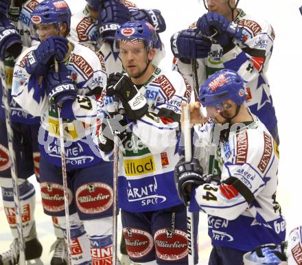 EBEL. Eishockey Bundesliga. EC VSV gegen EV Vienna Capitals. Enttaeuschung beim VSV. Villach, am 17.10.2008.
Foto: Kuess

---
pressefotos, pressefotografie, kuess, qs, qspictures, sport, bild, bilder, bilddatenbank
