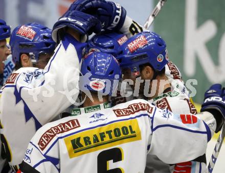 EBEL. Eishockey Bundesliga. EC VSV gegen EV Vienna Capitals. Torjubel VSV. Villach, am 17.10.2008.
Foto: Kuess

---
pressefotos, pressefotografie, kuess, qs, qspictures, sport, bild, bilder, bilddatenbank