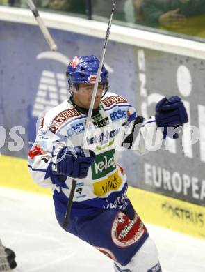 EBEL. Eishockey Bundesliga. EC VSV gegen EV Vienna Capitals. Torjubel Roland Kaspitz. Villach, am 17.10.2008.
Foto: Kuess

---
pressefotos, pressefotografie, kuess, qs, qspictures, sport, bild, bilder, bilddatenbank