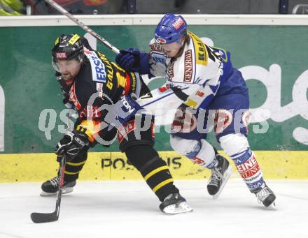 EBEL. Eishockey Bundesliga. EC VSV gegen EV Vienna Capitals. Andreas Kristler (VSV), Trevor Gallant (Vienna). Villach, am 17.10.2008.
Foto: Kuess

---
pressefotos, pressefotografie, kuess, qs, qspictures, sport, bild, bilder, bilddatenbank
