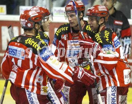 EBEL. Eishockey Bundesliga. EC KAC gegen EC VSV. Torjubel KAC. Klagenfurt, am 19.10.2008.
Foto: Kuess

---
pressefotos, pressefotografie, kuess, qs, qspictures, sport, bild, bilder, bilddatenbank