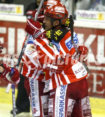 EBEL. Eishockey Bundesliga. EC KAC gegen EC VSV. Torjubel Jeffrey Tory. Klagenfurt, am 19.10.2008.
Foto: Kuess

---
pressefotos, pressefotografie, kuess, qs, qspictures, sport, bild, bilder, bilddatenbank
