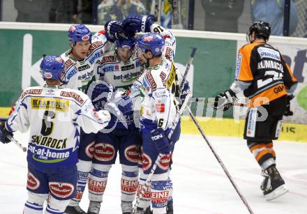 EBEL. Eishockey Bundesliga. VSV gegen Graz. Torjubel VSV. Villach, am 21.10.2008.
Foto: Kuess 
Foto: Kuess

---
pressefotos, pressefotografie, kuess, qs, qspictures, sport, bild, bilder, bilddatenbank