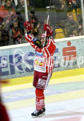 EBEL. Eishockey Bundesliga. KAC gegen Jesenice. Jubel BROWN Sean(KAC). Klagenfurt, am 21.10.2008.
Foto: Nadja Kuess 

---
pressefotos, pressefotografie, kuess, qs, qspictures, sport, bild, bilder, bilddatenbank