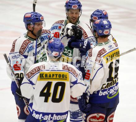 EBEL. Eishockey Bundesliga. VSV gegen Graz.Torjubel VSV. Klagenfurt, am 21.10.2008.
Foto: Kuess 
Foto: Kuess

---
pressefotos, pressefotografie, kuess, qs, qspictures, sport, bild, bilder, bilddatenbank