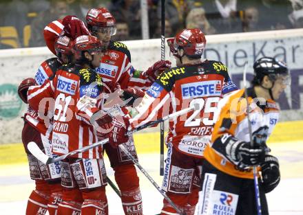 EBEL. Eishockey Bundesliga. KAC gegen  EC GRAZ 99ers. Torjubel KAC. Klagenfurt, am 24.10.2008.
Foto: Kuess 

---
pressefotos, pressefotografie, kuess, qs, qspictures, sport, bild, bilder, bilddatenbank