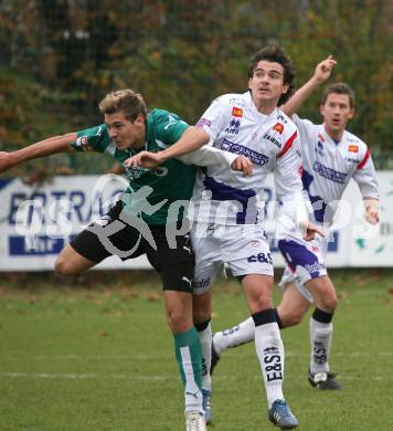 Fussball Regionalliga. SAK gegen SC Sparkasse Elin Weiz. Christian Hutter (SAK), Kevin Steiner  (Weiz). Klagenfurt, 25.10.2008
Foto: Kuess
---
pressefotos, pressefotografie, kuess, qs, qspictures, sport, bild, bilder, bilddatenbank