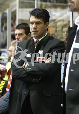 EBEL. Eishockey Bundesliga. KAC gegen  EC GRAZ 99ers. Trainer Many Viveiros (KAC). Klagenfurt, am 24.10.2008.
Foto: Kuess 

---
pressefotos, pressefotografie, kuess, qs, qspictures, sport, bild, bilder, bilddatenbank