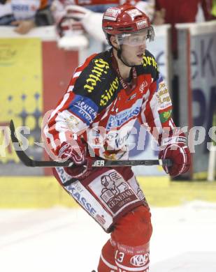 EBEL. Eishockey Bundesliga. KAC gegen  EC GRAZ 99ers. Johannes Kirisits (KAC). Klagenfurt, am 24.10.2008.
Foto: Kuess 

---
pressefotos, pressefotografie, kuess, qs, qspictures, sport, bild, bilder, bilddatenbank