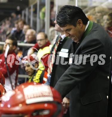 EBEL. Eishockey Bundesliga. KAC gegen  EC GRAZ 99ers. Trainer Many Viveiros (KAC). Klagenfurt, am 24.10.2008.
Foto: Kuess 

---
pressefotos, pressefotografie, kuess, qs, qspictures, sport, bild, bilder, bilddatenbank