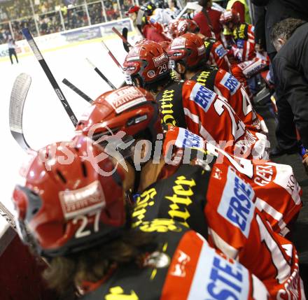 EBEL. Eishockey Bundesliga. KAC gegen  EC GRAZ 99ers. Spielerbank (KAC). Klagenfurt, am 24.10.2008.
Foto: Kuess 

---
pressefotos, pressefotografie, kuess, qs, qspictures, sport, bild, bilder, bilddatenbank