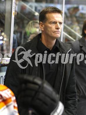 EBEL. Eishockey Bundesliga. KAC gegen  EC GRAZ 99ers. Trainer Bill Gilligan (Graz). Klagenfurt, am 24.10.2008.
Foto: Kuess 

---
pressefotos, pressefotografie, kuess, qs, qspictures, sport, bild, bilder, bilddatenbank