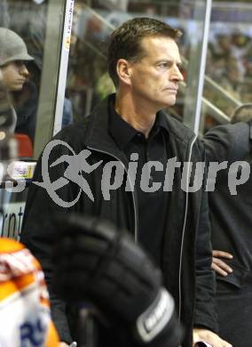 EBEL. Eishockey Bundesliga. KAC gegen  EC GRAZ 99ers. Trainer Bill Gilligan (Graz). Klagenfurt, am 24.10.2008.
Foto: Kuess 

---
pressefotos, pressefotografie, kuess, qs, qspictures, sport, bild, bilder, bilddatenbank