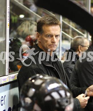 EBEL. Eishockey Bundesliga. KAC gegen  EC GRAZ 99ers. Trainer Bill Gilligan (Graz). Klagenfurt, am 24.10.2008.
Foto: Kuess 

---
pressefotos, pressefotografie, kuess, qs, qspictures, sport, bild, bilder, bilddatenbank