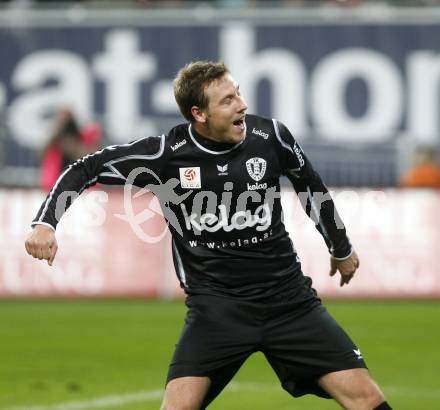 Fussball. Tipp3-Bundesliga. SK Austria Kelag Kaernten gegen LASK. Torjubel Maier Santos Thiago Schumacher (Kaernten). Klagenfurt, 26.10.2008
Copyright Kuess

---
pressefotos, pressefotografie, kuess, qs, qspictures, sport, bild, bilder, bilddatenbank