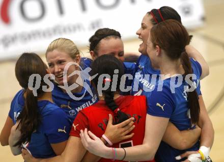 Volleyball MEVZA. ATSC Wildcats gegen Branik Maribor. Jubel (Wildcats). Klagenfurt, 25.10.2008
Copyright Kuess

---
pressefotos, pressefotografie, kuess, qs, qspictures, sport, bild, bilder, bilddatenbank