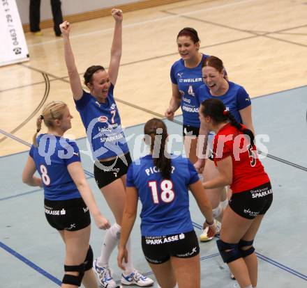 Volleyball MEVZA. ATSC Wildcats gegen Branik Maribor. Jubel (Wildcats). Klagenfurt, 25.10.2008
Copyright Kuess

---
pressefotos, pressefotografie, kuess, qs, qspictures, sport, bild, bilder, bilddatenbank