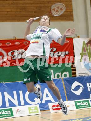 Badminton Bundesliga. ASKOE Kelag Kaernten gegen Dornbirn. Dominik Trojan. Klagenfurt, am 12.10.2008.
Foto: Kuess

---
pressefotos, pressefotografie, kuess, qs, qspictures, sport, bild, bilder, bilddatenbank