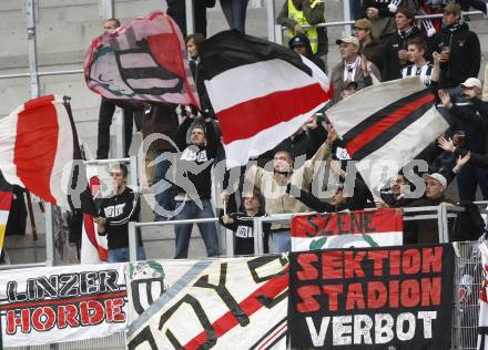 Fussball. Tipp3-Bundesliga. SK Austria Kelag Kaernten gegen LASK. Fansektor (LASK). Klagenfurt, 26.10.2008
Copyright Kuess

---
pressefotos, pressefotografie, kuess, qs, qspictures, sport, bild, bilder, bilddatenbank