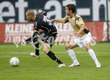 Fussball. Tipp3-Bundesliga. SK Austria Kelag Kaernten gegen LASK. Wolf Patrick (Kaernten), Saurer Christoph  (LASK). Klagenfurt, 26.10.2008
Copyright Kuess

---
pressefotos, pressefotografie, kuess, qs, qspictures, sport, bild, bilder, bilddatenbank