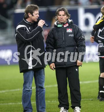 Fussball. Tipp3-Bundesliga. SK Austria Kelag Kaernten gegen LASK. Gerd Miesenboeck, Trainer Frenkie Schinkels (Kaernten). Klagenfurt, 26.10.2008
Copyright Kuess

---
pressefotos, pressefotografie, kuess, qs, qspictures, sport, bild, bilder, bilddatenbank