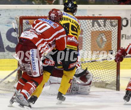 EBEL. Eishockey Bundesliga. KAC gegen Vienna Capitals. Tor durch Juha Riihijarvi. Klagenfurt, am 28.10.2008.
Foto: Kuess 

---
pressefotos, pressefotografie, kuess, qs, qspictures, sport, bild, bilder, bilddatenbank