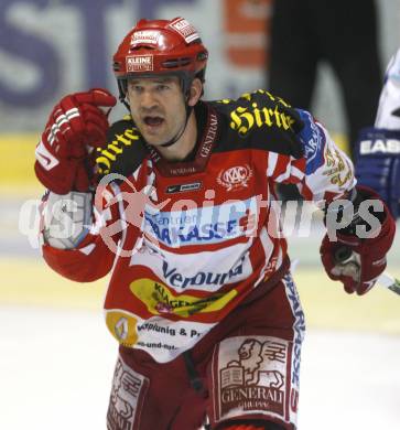 EBEL. Eishockey Bundesliga. EC KAC gegen EC VSV. Jubel Jeff Shantz (KAC). Klagenfurt, am 19.10.2008.
Foto: Kuess

---
pressefotos, pressefotografie, kuess, qs, qspictures, sport, bild, bilder, bilddatenbank