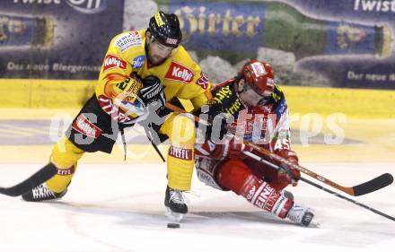 EBEL. Eishockey Bundesliga. KAC gegen Vienna Capitals. David Schuller, (KAC), Dan Bjornlie  (Vienna). Klagenfurt, am 28.10.2008.
Foto: Kuess 

---
pressefotos, pressefotografie, kuess, qs, qspictures, sport, bild, bilder, bilddatenbank