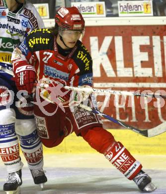 EBEL. Eishockey Bundesliga. EC KAC gegen EC VSV. Thomas Hundertpfund (KAC). Klagenfurt, am 19.10.2008.
Foto: Kuess

---
pressefotos, pressefotografie, kuess, qs, qspictures, sport, bild, bilder, bilddatenbank
