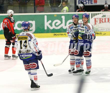 EBEL. Eishockey Bundesliga. VSV gegen HK Acroni Jesenice. Torjubel  (VSV). Villach, am 28.10.2008.
Foto: Nadja Kuess 

---
pressefotos, pressefotografie, kuess, qs, qspictures, sport, bild, bilder, bilddatenbank