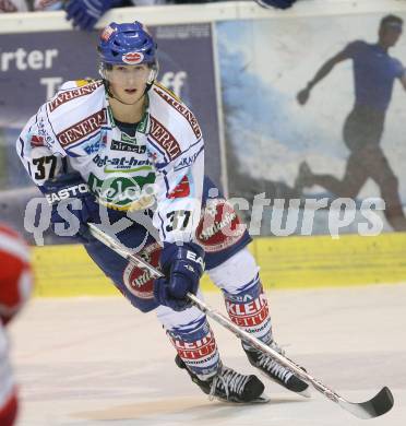 EBEL. Eishockey Bundesliga. EC KAC gegen EC VSV. Andreas Kristler (VSV). Klagenfurt, am 19.10.2008.
Foto: Kuess

---
pressefotos, pressefotografie, kuess, qs, qspictures, sport, bild, bilder, bilddatenbank