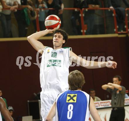 Basketball Bundesliga. Woerthersee Piraten gegen UBSC Graz. Erik Rhinehart  (Piraten).  Klagenfurt, 29.10.2008
Foto: Kuess

---
pressefotos, pressefotografie, kuess, qs, qspictures, sport, bild, bilder, bilddatenbank