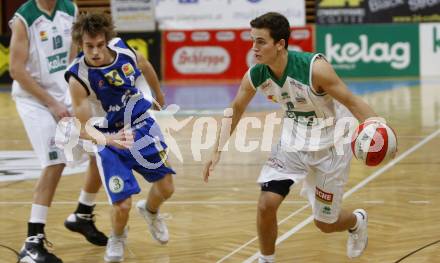 Basketball Bundesliga. Woerthersee Piraten gegen UBSC Graz. Marco Breithuber (Piraten).  Klagenfurt, 29.10.2008
Foto: Kuess

---
pressefotos, pressefotografie, kuess, qs, qspictures, sport, bild, bilder, bilddatenbank