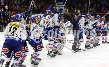 EBEL. Eishockey Bundesliga. EC VSV gegen Red Bull Salzburg. Jubel VSV. Villach, am 30.10.2008.
Foto: Kuess

---
pressefotos, pressefotografie, kuess, qs, qspictures, sport, bild, bilder, bilddatenbank