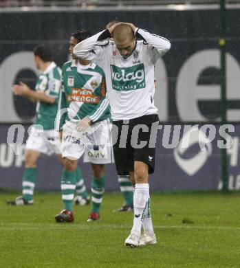 Fussball. Tipp3-Bundesliga. SK Austria Kelag Kaernten  gegen Rapid Wien. Patrick Wolf (Austria Kaernten). Klagenfurt, 4.11.2008. 
Copyright Kuess

---
pressefotos, pressefotografie, kuess, qs, qspictures, sport, bild, bilder, bilddatenbank