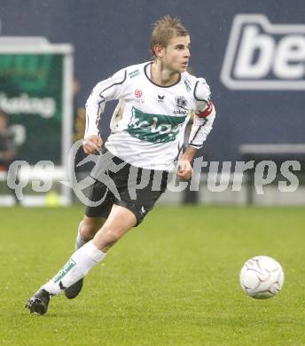 Fussball. Tipp3-Bundesliga. SK Austria Kelag Kaernten  gegen Rapid Wien. Manuel Weber (Austria Kaernten). Klagenfurt, 4.11.2008. 
Copyright Kuess

---
pressefotos, pressefotografie, kuess, qs, qspictures, sport, bild, bilder, bilddatenbank