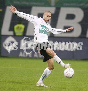 Fussball. Tipp3-Bundesliga. SK Austria Kelag Kaernten  gegen Rapid Wien. Patrick Wolf (Austria Kaernten). Klagenfurt, 4.11.2008. 
Copyright Kuess

---
pressefotos, pressefotografie, kuess, qs, qspictures, sport, bild, bilder, bilddatenbank