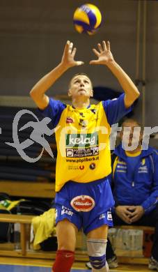 Volleyball. GM Capital Challenge Cup. SK Aich/Dob gegen Chenois Genève Volley (SUI). Aleksey Sanko (Aich). Prevalje 5.11.2008.
Copyright Kuess

---
pressefotos, pressefotografie, kuess, qs, qspictures, sport, bild, bilder, bilddatenbank