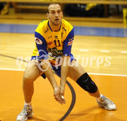 Volleyball. GM Capital Challenge Cup. SK Aich/Dob gegen Chenois Genève Volley (SUI). Martin Bencic (Aich). Prevalje 5.11.2008.
Copyright Kuess

---
pressefotos, pressefotografie, kuess, qs, qspictures, sport, bild, bilder, bilddatenbank