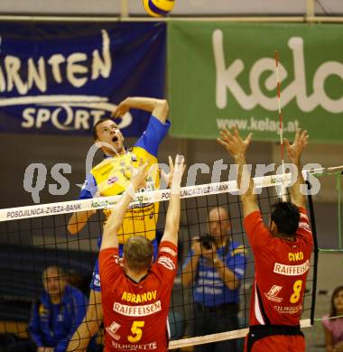 Volleyball. GM Capital Challenge Cup. SK Aich/Dob gegen Chenois Genève Volley (SUI). Bencz Milan (Aich). Prevalje 5.11.2008.
Copyright Kuess

---
pressefotos, pressefotografie, kuess, qs, qspictures, sport, bild, bilder, bilddatenbank