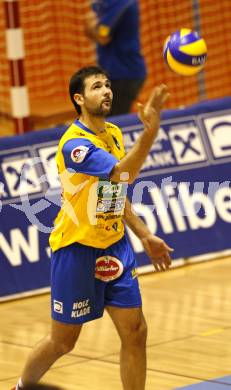 Volleyball. GM Capital Challenge Cup. SK Aich/Dob gegen Chenois Genève Volley (SUI). David Slatinsek (Aich). Prevalje 5.11.2008.
Copyright Kuess

---
pressefotos, pressefotografie, kuess, qs, qspictures, sport, bild, bilder, bilddatenbank