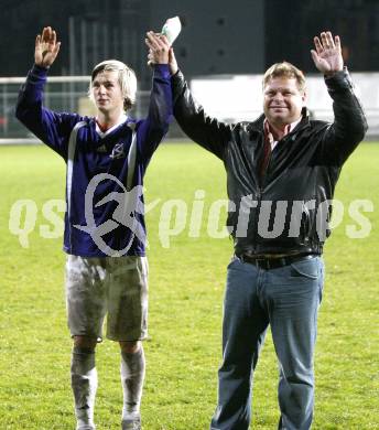 Fussball. Regionalliga. FC Kaernten gegen ASK Voitsberg. Hans Christian Rabl, Josef Steindorfer (FCK).
Klagenfurt, 7.11.2008
Copyright Kuess

---
pressefotos, pressefotografie, kuess, qs, qspictures, sport, bild, bilder, bilddatenbank