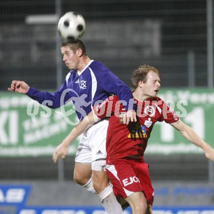 Fussball. Regionalliga. FC Kaernten gegen ASK Voitsberg. Tomas Cap (FCK), Daniel Truppe (Voitsberg).
Klagenfurt, 7.11.2008
Copyright Kuess

---
pressefotos, pressefotografie, kuess, qs, qspictures, sport, bild, bilder, bilddatenbank