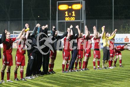 Fussball. Regionalliga. FC Kaernten gegen ASK Voitsberg. Jubel (Voitsberg).
Klagenfurt, 7.11.2008
Copyright Kuess

---
pressefotos, pressefotografie, kuess, qs, qspictures, sport, bild, bilder, bilddatenbank